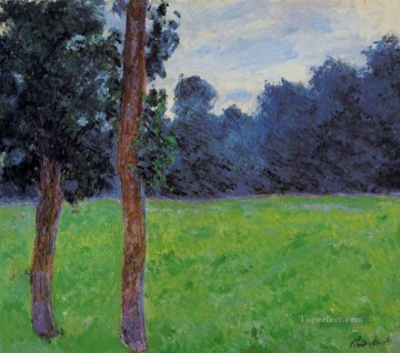  Claude Pintura - Dos árboles en una pradera Claude Monet